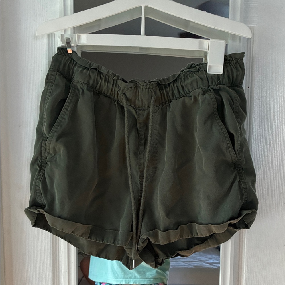 LOF Dark Green Women's Athletic Shorts